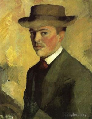 August Macke Werk - Selbstporträt 1909
