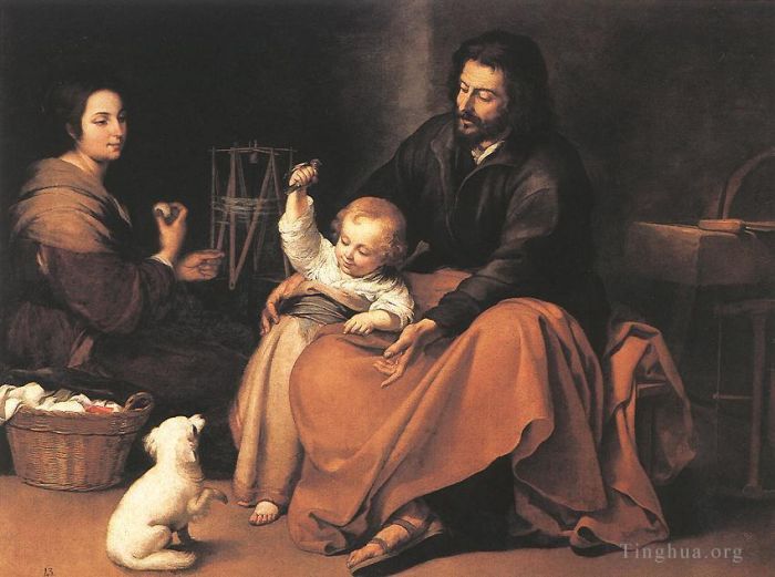 Bartolomé Esteban Murillo Ölgemälde - Die Heilige Familie 1650