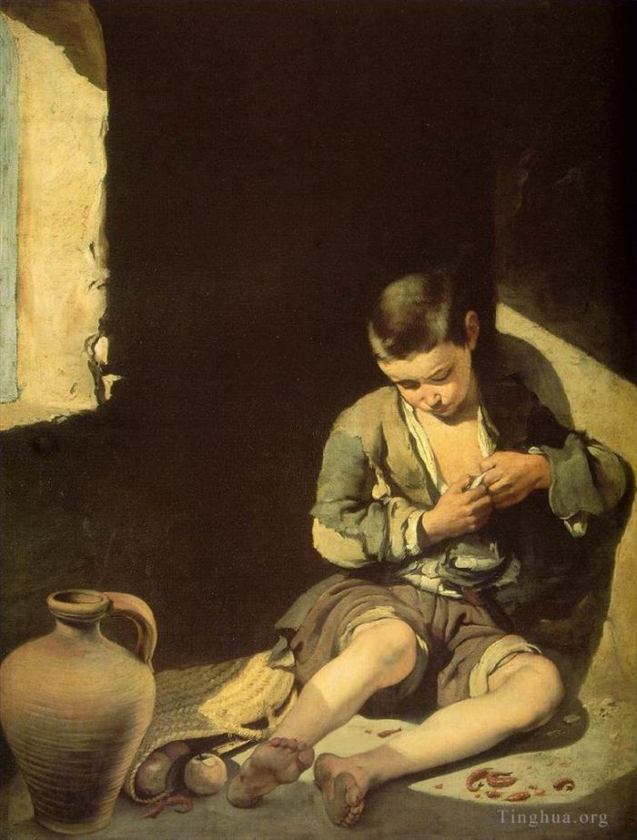 Bartolomé Esteban Murillo Ölgemälde - Der junge Bettler