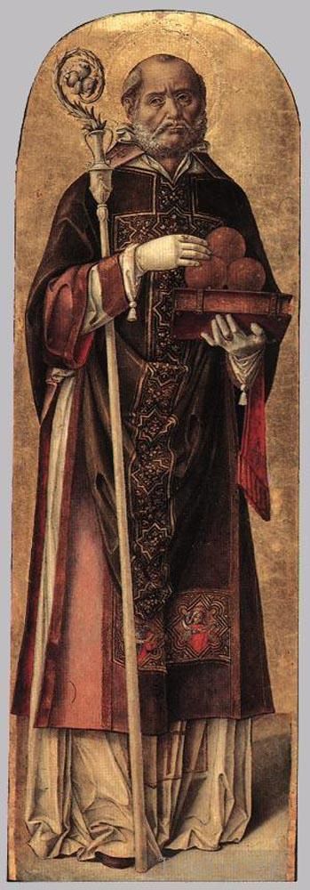 Bartolomeo Vivarini Andere Malerei - St. Nikolaus von Bari