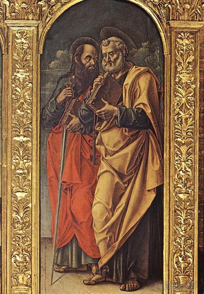 Bartolomeo Vivarini Andere Malerei - St. Paul und Peter