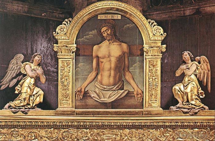 Bartolomeo Vivarini Andere Malerei - Der tote Christus