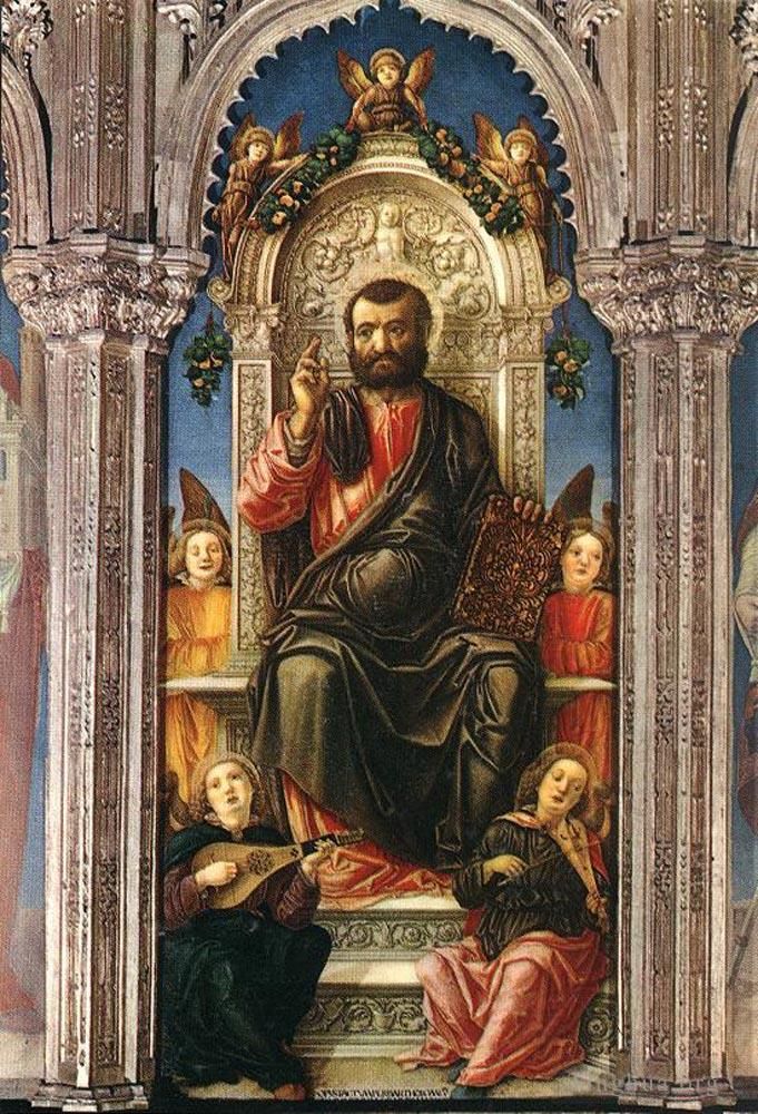 Bartolomeo Vivarini Andere Malerei - Triptychon des Heiligen Markus