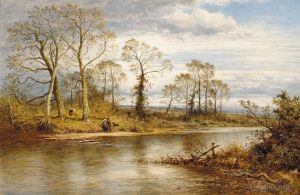 Benjamin Williams Leader Werk - Ein englischer Fluss im Herbst