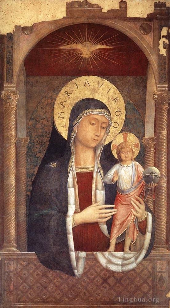Benozzo Gozzoli Andere Malerei - Segensspendende Madonna mit Kind
