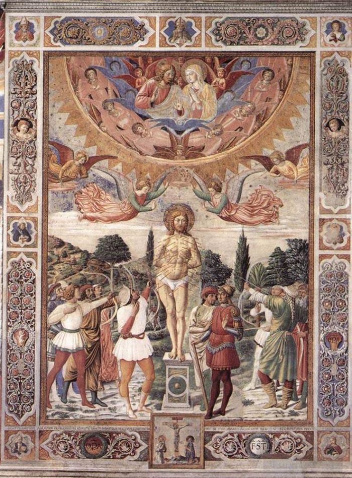 Benozzo Gozzoli Andere Malerei - Martyrium des Heiligen Sebastian