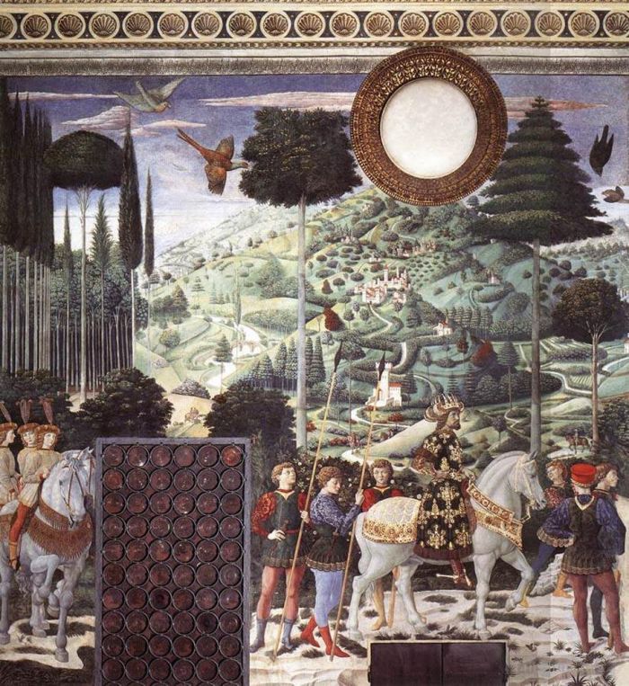 Benozzo Gozzoli Andere Malerei - Prozession der Südwand des Mittleren Königs