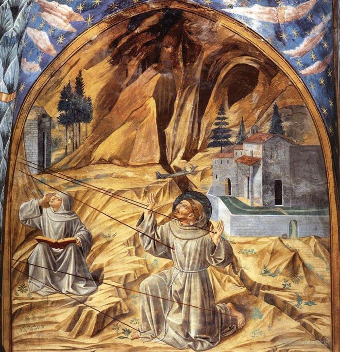 Benozzo Gozzoli Andere Malerei - Szenen aus dem Leben des Heiligen Franziskus, Szene 11, Südwand