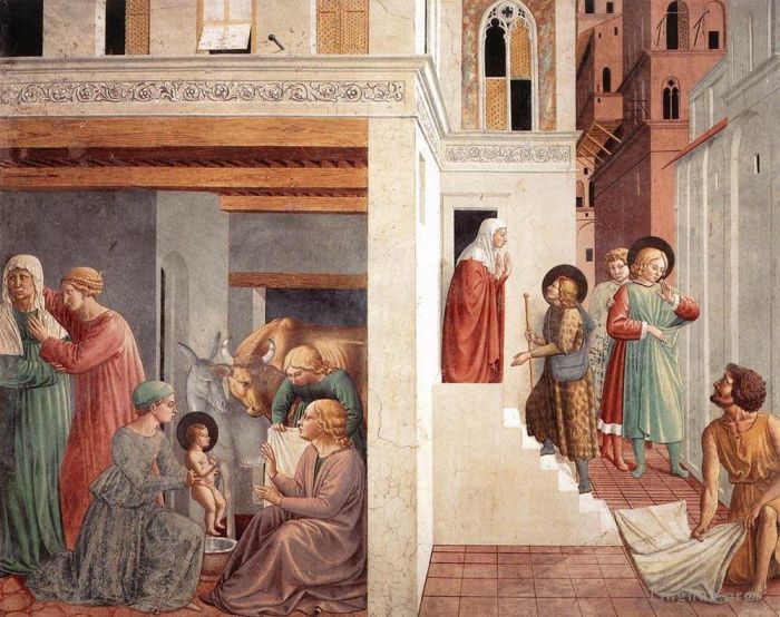 Benozzo Gozzoli Andere Malerei - Szenen aus dem Leben des Heiligen Franziskus, Szene 1, Nordwand