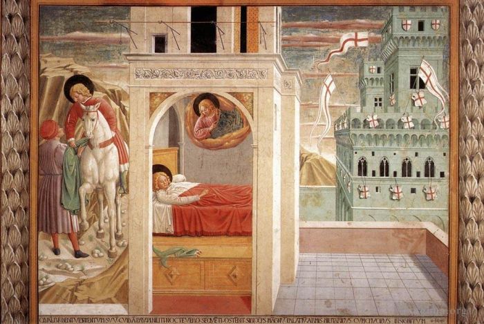 Benozzo Gozzoli Andere Malerei - Szenen aus dem Leben des Heiligen Franziskus, Szene 2, Nordwand