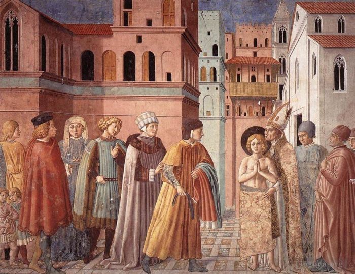 Benozzo Gozzoli Andere Malerei - Szenen aus dem Leben des Heiligen Franziskus, Szene 3, Südwand