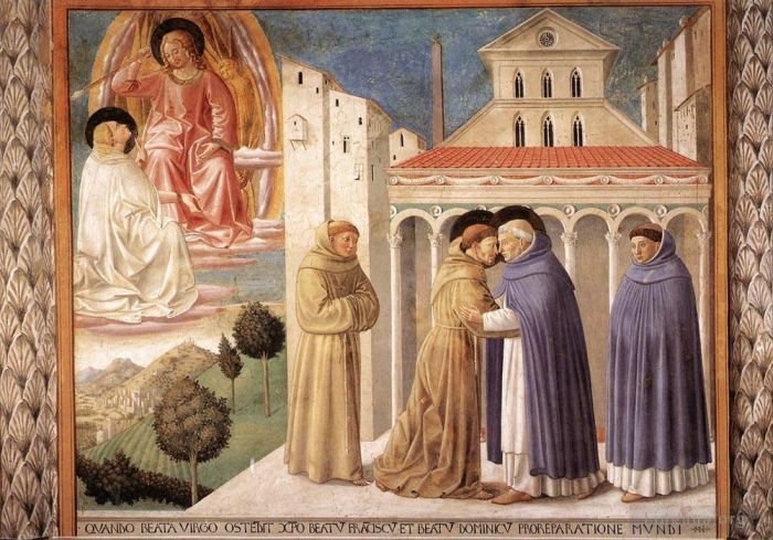 Benozzo Gozzoli Andere Malerei - Szenen aus dem Leben des Heiligen Franziskus, Szene 4, Südwand