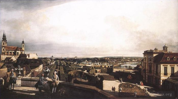 Bernardo Bellotto Ölgemälde - Wien-Panorama vom Palais Kaunitz