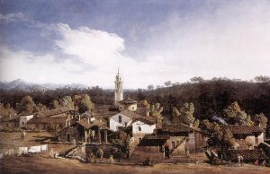 Bernardo Bellotto Werk - Blick auf Gazzada in der Nähe von Varese