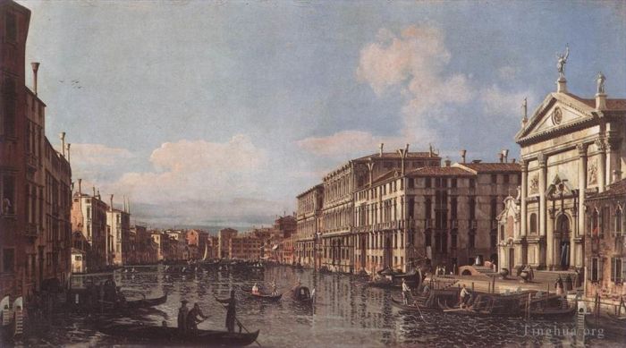 Bernardo Bellotto Ölgemälde - Blick Auf Den Canal Grande In San Stae