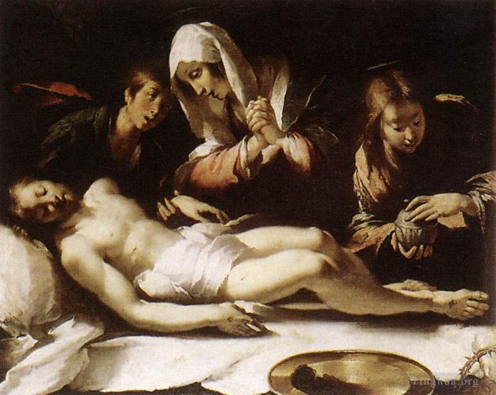 Bernardo Strozzi Ölgemälde - Klage über den toten Christus