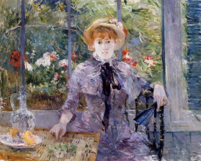 Berthe Morisot Ölgemälde - Nach dem Mittagessen