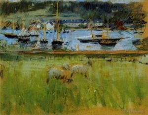 Berthe Morisot Werk - Hafen im Hafen von Fécamp
