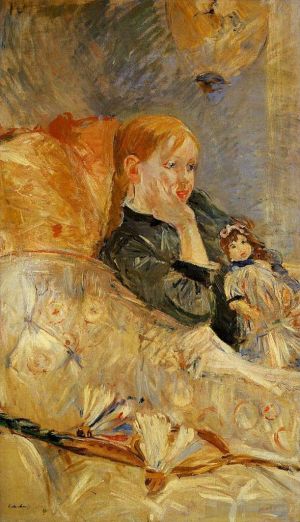 Berthe Morisot Werk - Kleines Mädchen mit einer Puppe