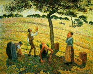 Camille Pissarro Werk - Apfelernte in Eragny sur epte 1888