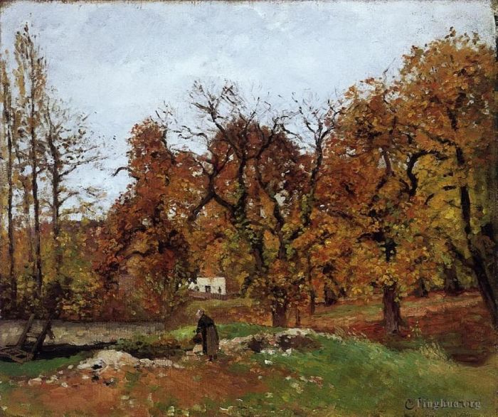 Camille Pissarro Ölgemälde - Herbstlandschaft in der Nähe von Pontoise