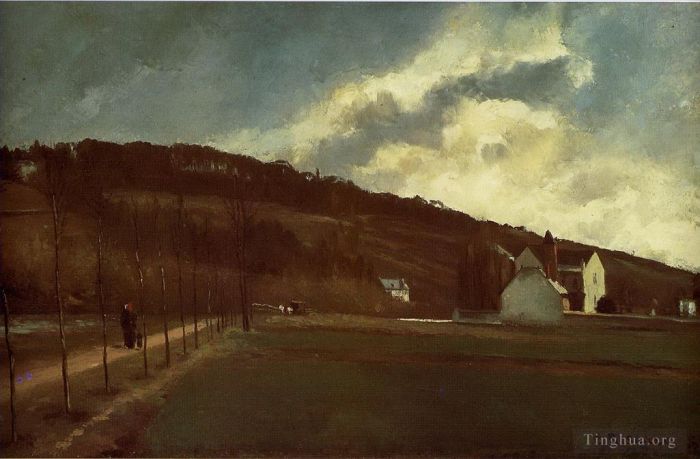 Camille Pissarro Ölgemälde - Ufer der Marne im Winter 1866