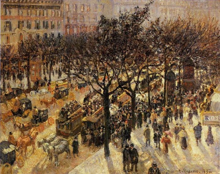 Camille Pissarro Ölgemälde - Boulevard des italiens Nachmittag 1897