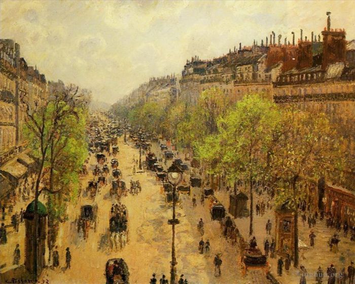 Camille Pissarro Ölgemälde - Boulevard Montmartre Frühling 1897