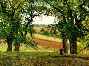 Camille Pissarro Werk - Kastanienbäume in Osny 1873