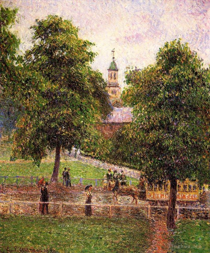 Camille Pissarro Ölgemälde - Kirche in Kew 1892