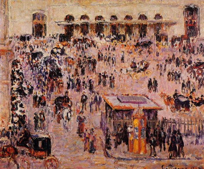 Camille Pissarro Ölgemälde - Cour du Havre Gare St. Lazare 1893