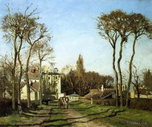 Camille Pissarro Werk - Eingang zum Dorf Voisins Yvelines 1872