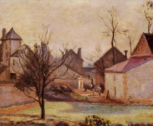 Camille Pissarro Werk - Bauernhof in Pontoise 1874