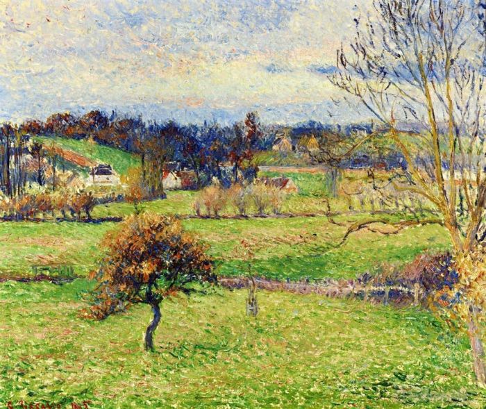 Camille Pissarro Ölgemälde - Feld bei Eragny 1885