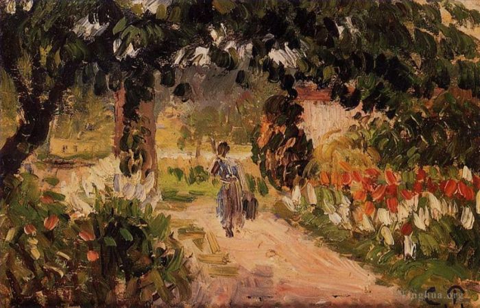 Camille Pissarro Ölgemälde - Garten in Eragny 1899