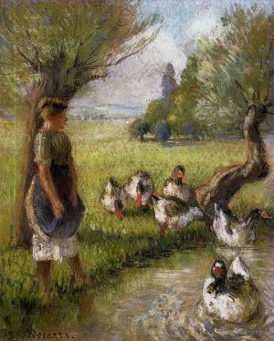 Camille Pissarro Werk - Gänsemädchen