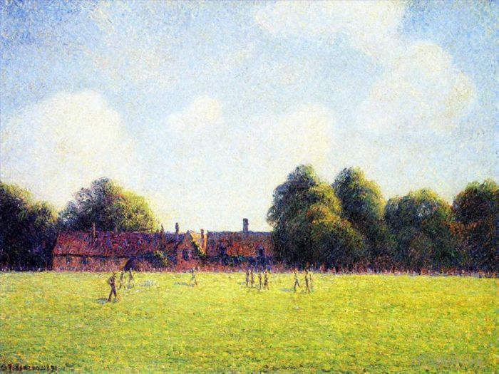 Camille Pissarro Ölgemälde - Hampton Court Green London 1891