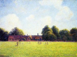 Camille Pissarro Werk - Hampton Court Green London 1891