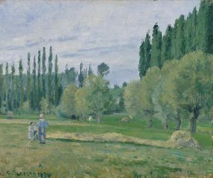 Camille Pissarro Werk - Heuernte 1874