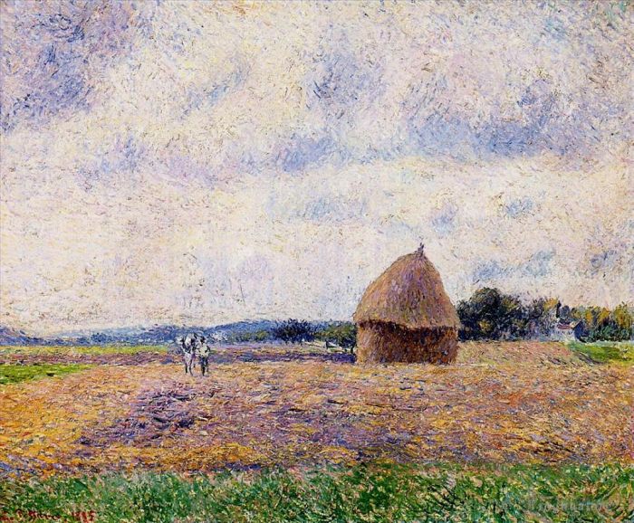 Camille Pissarro Ölgemälde - Heuhaufen Eragny 1885