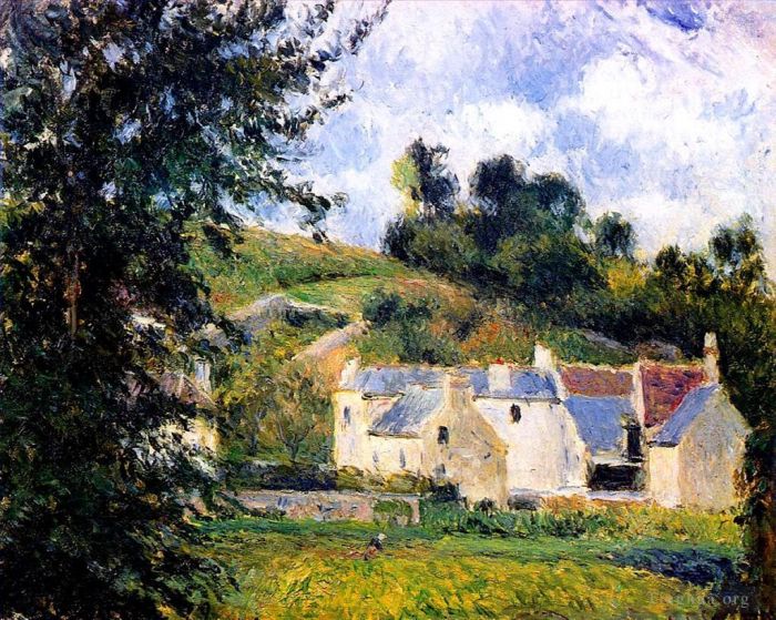 Camille Pissarro Ölgemälde - Häuser der Hermitage Pontoise 1879