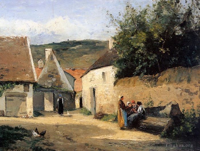 Camille Pissarro Ölgemälde - Jacob Coin de Village