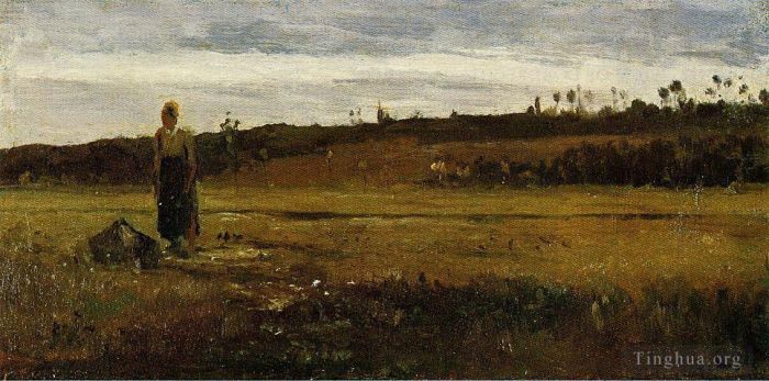 Camille Pissarro Ölgemälde - Landschaft in Le Varenne Saint Hilaire