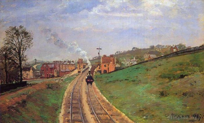 Camille Pissarro Ölgemälde - Lordship Lane Station Dulwich 1871