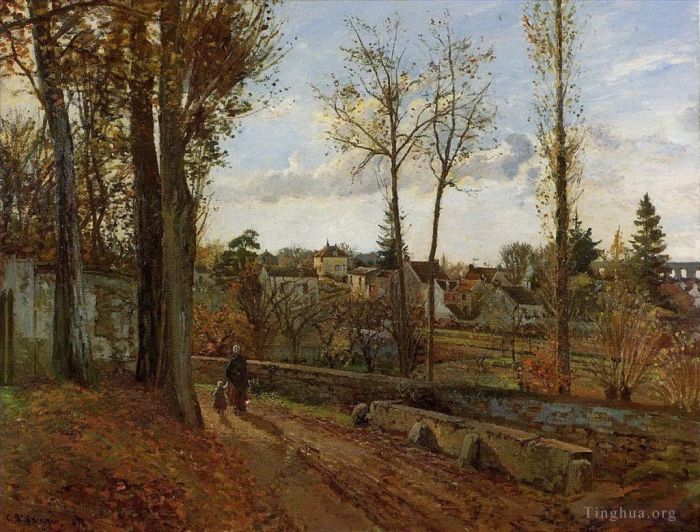 Camille Pissarro Ölgemälde - Louveciennes 1871