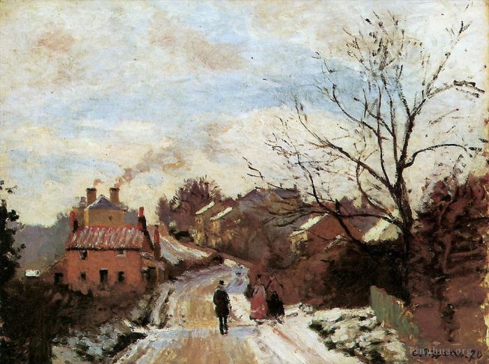 Camille Pissarro Ölgemälde - Lower Norwood 1871
