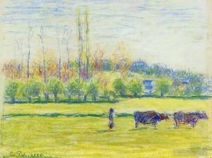 Camille Pissarro Werk - In der Nähe von Eragny
