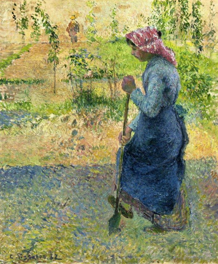 Camille Pissarro Ölgemälde - Paysanne lag 1882