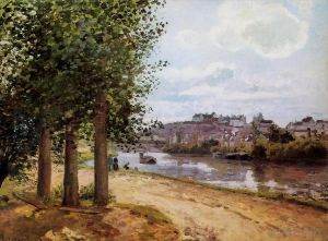 Camille Pissarro Werk - Pontoise-Ufer der Oise 1872