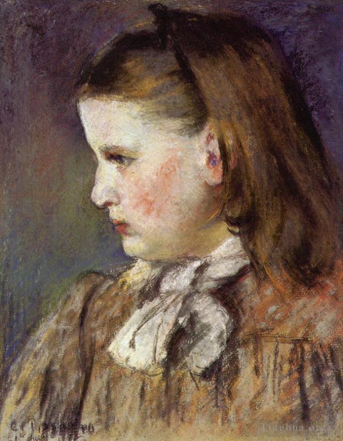 Camille Pissarro Ölgemälde - Porträt von Eugenie Estruc 1876